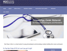 Tablet Screenshot of nextstepsinderm.com